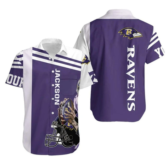 Baltimore Ravens NFL lamar Jackson Hawaiian Shirt, NFL Hawaiian Shirt Moonbestprint
