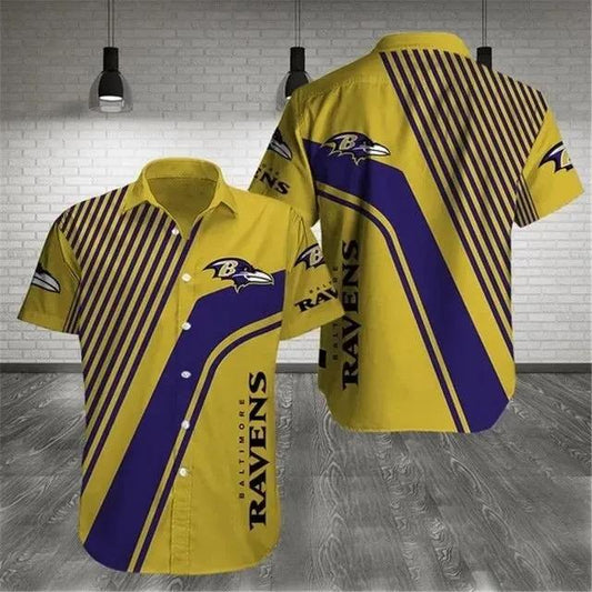 Baltimore Ravens Nfl Gift For Fan Football Graphic Print Hawaiian Shirt 2, NFL Hawaiian Shirt Moonbestprint