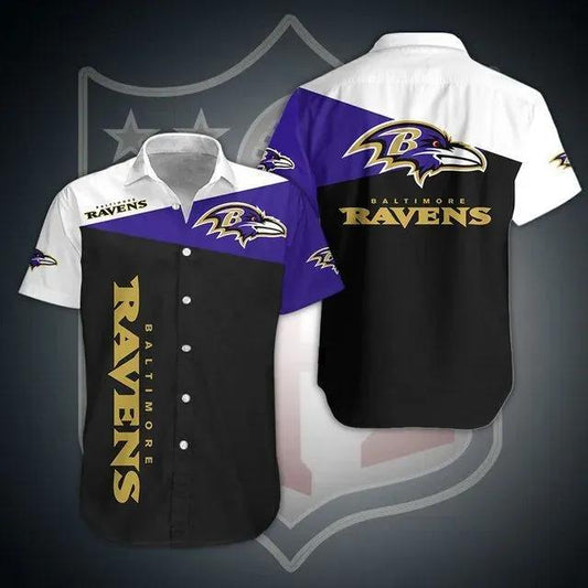 Baltimore Ravens Nfl Gift For Fan Football Graphic Print Hawaiian Shirt 3, NFL Hawaiian Shirt Moonbestprint