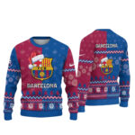 Barcelona Christmas 2025 Barca Happy Holidays Ugly Sweater – Moonbestprint