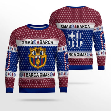 Barcelona Soccer Team Ugly Christmas Sweater 2025 – Moonbestprint