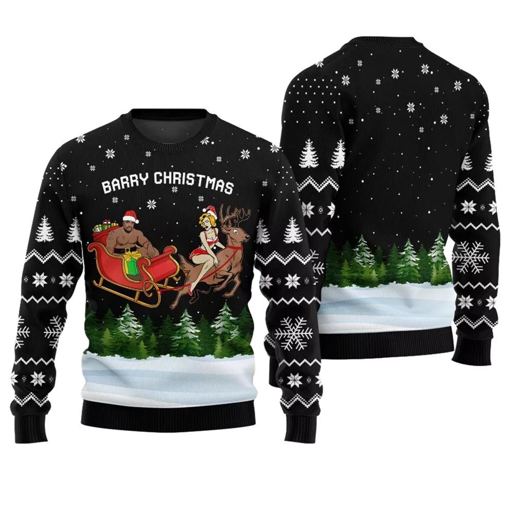 Barry Christmas Ugly Christmas Sweater - Moonbestprint