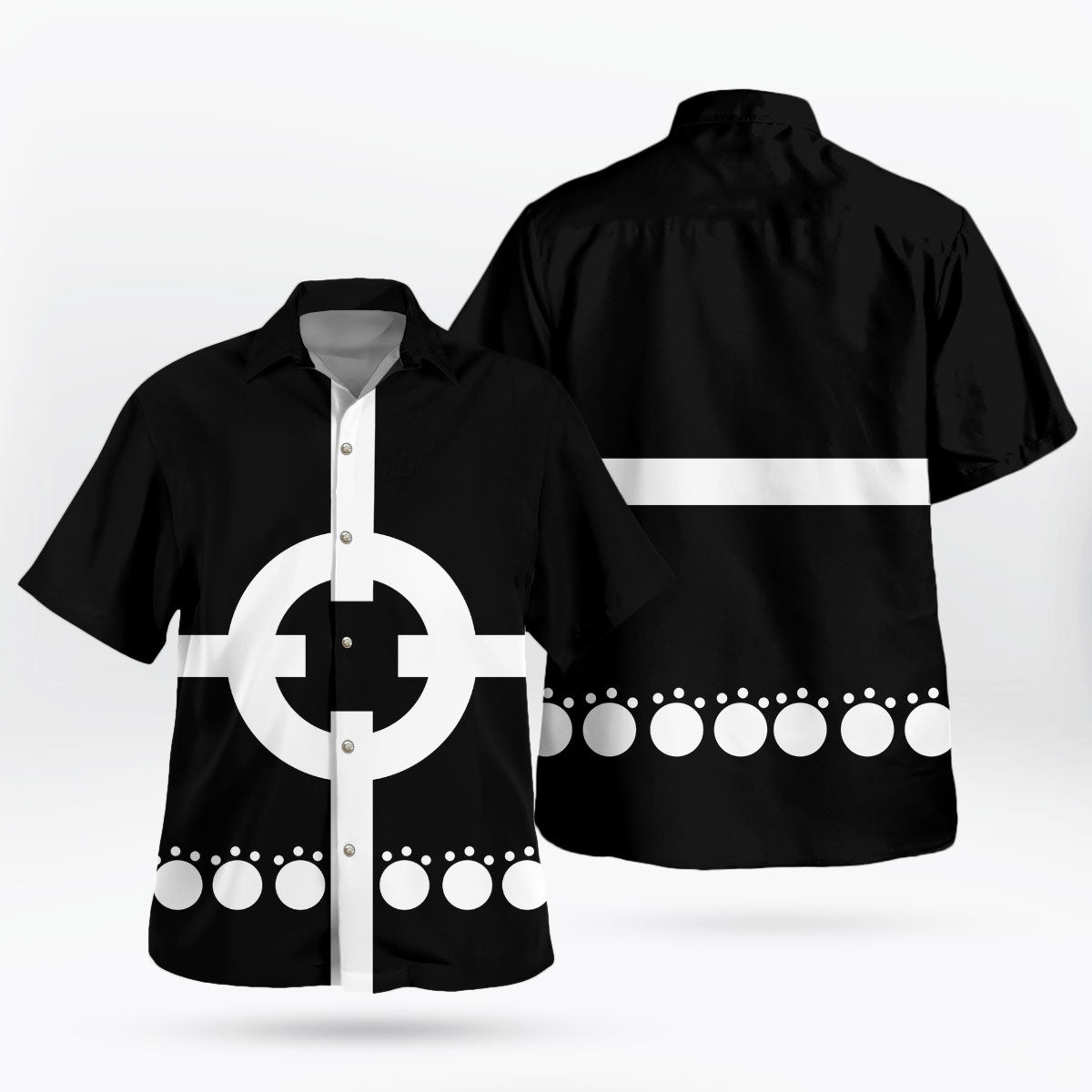 Bartholomew Kuma Inspired Target Pattern Hawaiian Shirt – Moonbestprint