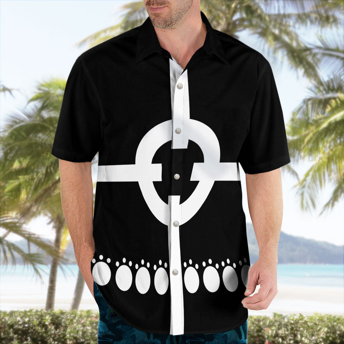 Bartholomew Kuma Inspired Target Pattern Hawaiian Shirt – Moonbestprint