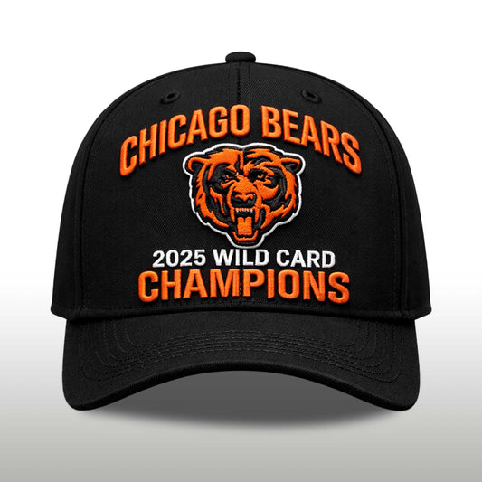 Bears Wild Card Champions 2025 2026 Hat -Moonbestprint