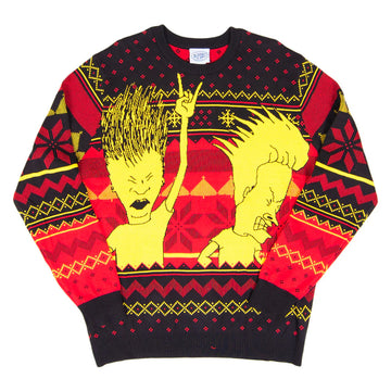 Beavis and Butthead Rock and Roll Three Color Ugly Christmas Sweater – Moonbestprint