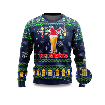 2026 Beer Reindeer Christmas Ugly Sweater Moonbestprint