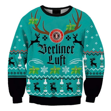 Berliner Luft Christmas Reindeer Ugly Sweater – Moonbestprint
