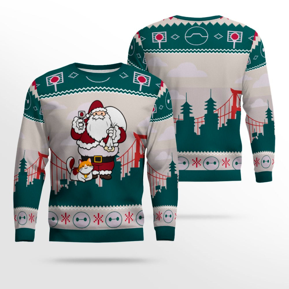 Big Hero 6 Baymax Holiday Ugly Christmas Sweater – Moonbestprint