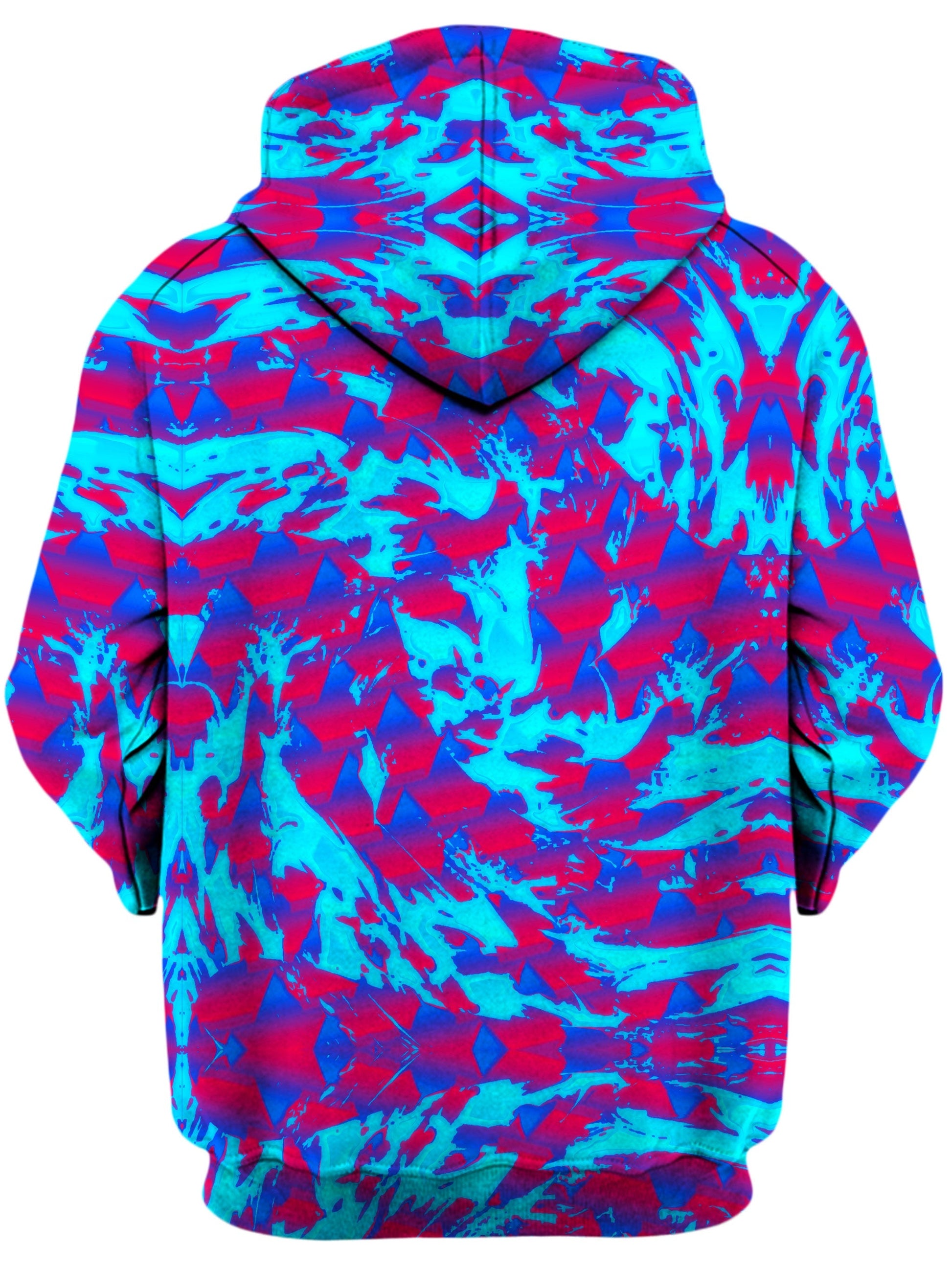 Berry Blast Hypno Splatter Unisex Zip-Up Hoodie -Moonbestprint