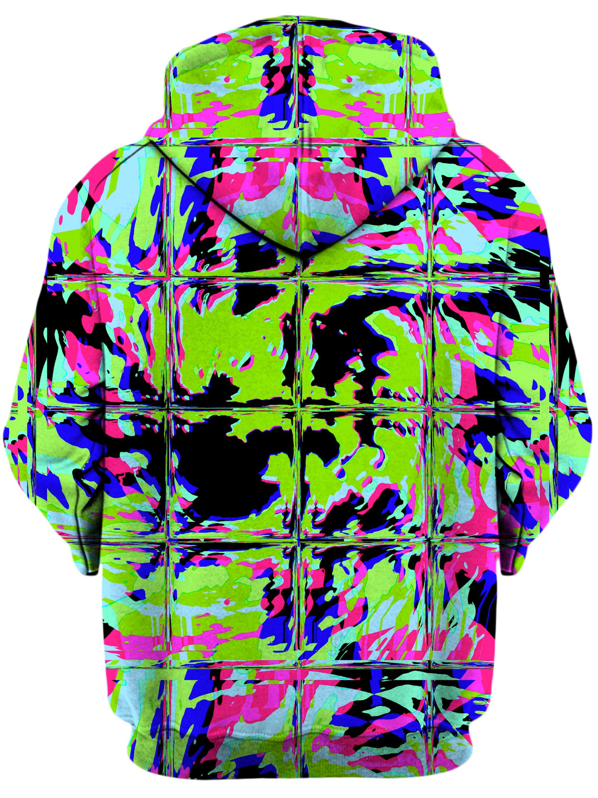 Blacklight Rave Glitch Unisex Hoodie -Moonbestprint