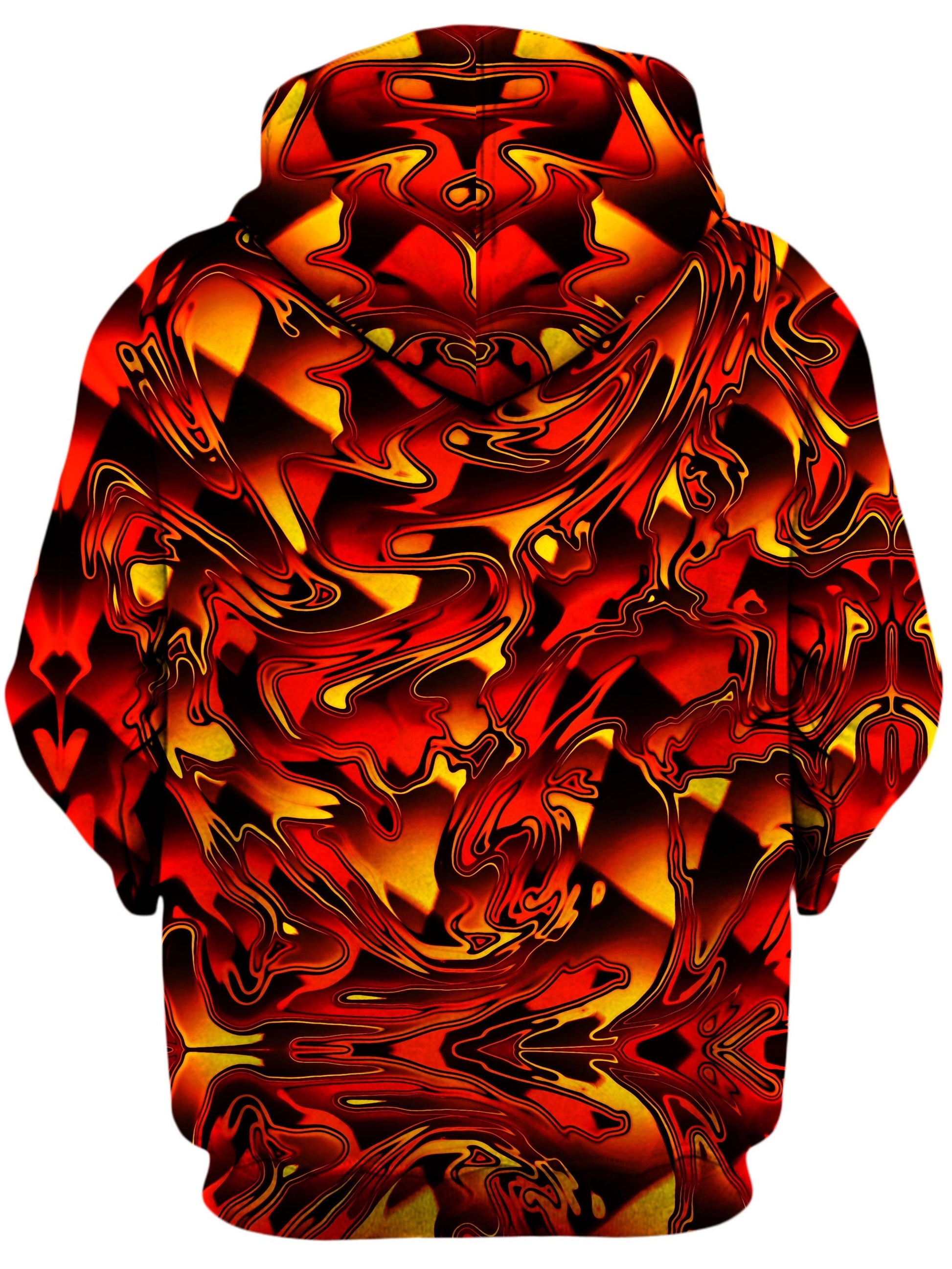 Fire Chromatic Melt Unisex Zip-Up Hoodie -Moonbestprint