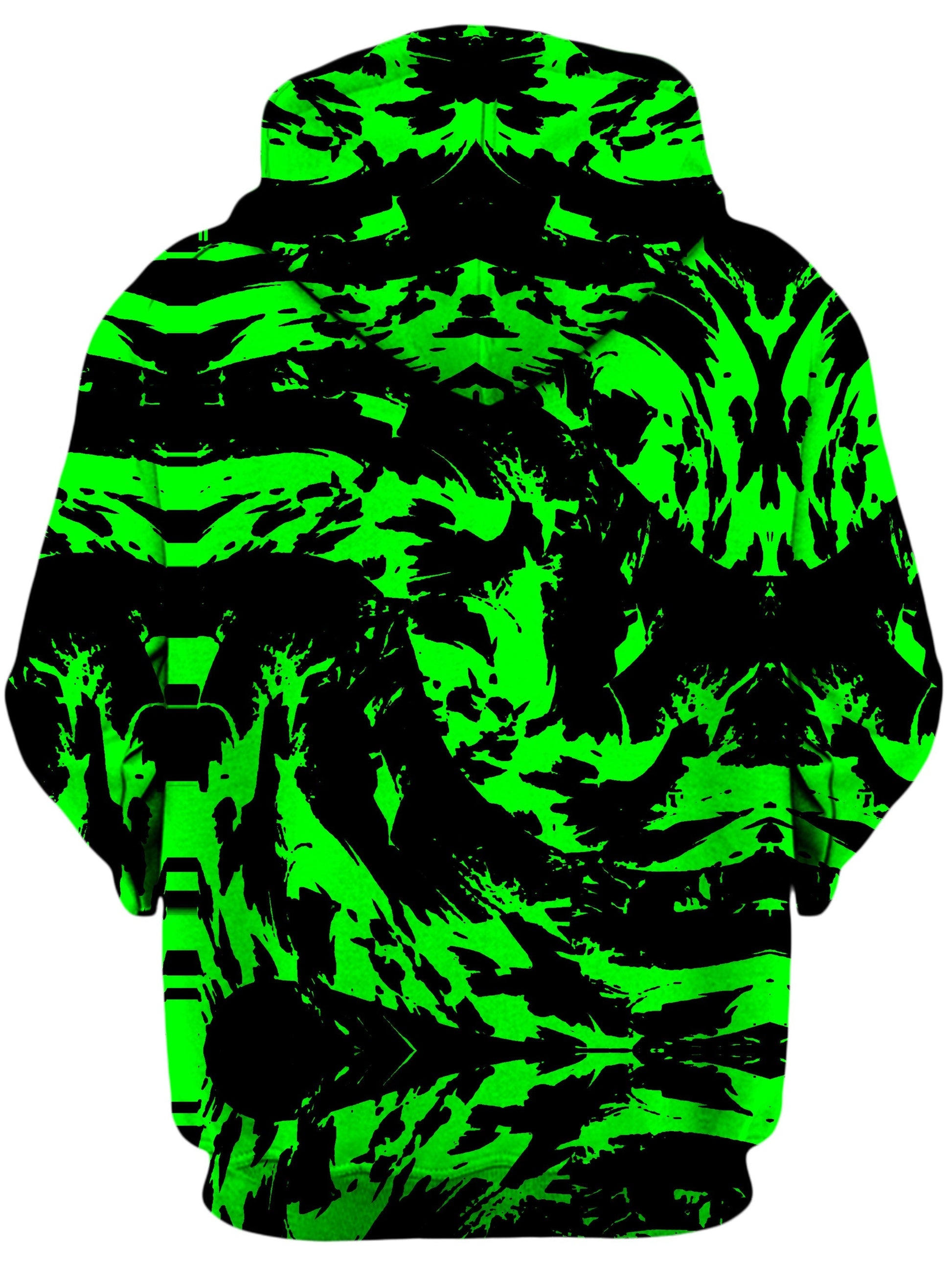 Neon Graffiti Paint Splatter Unisex Zip-Up Hoodie -Moonbestprint