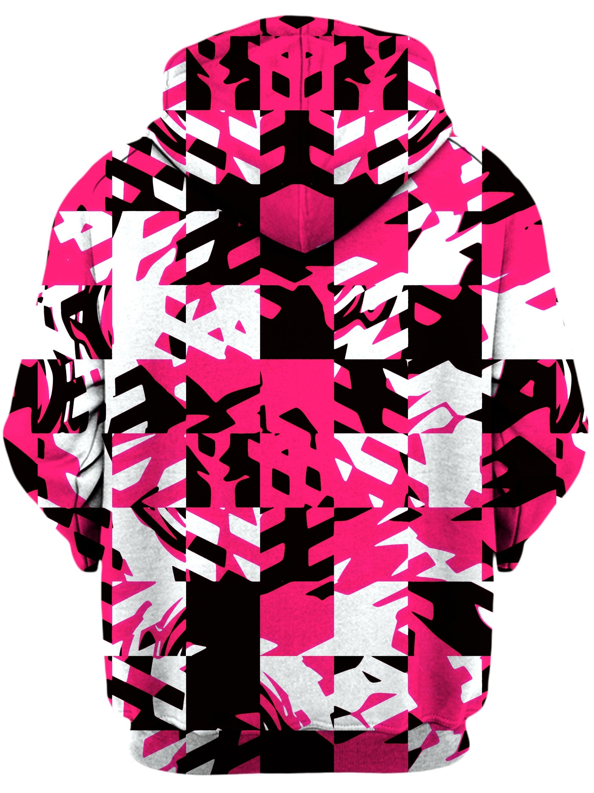 Pink Digital Unisex Zip-Up Hoodie -Moonbestprint