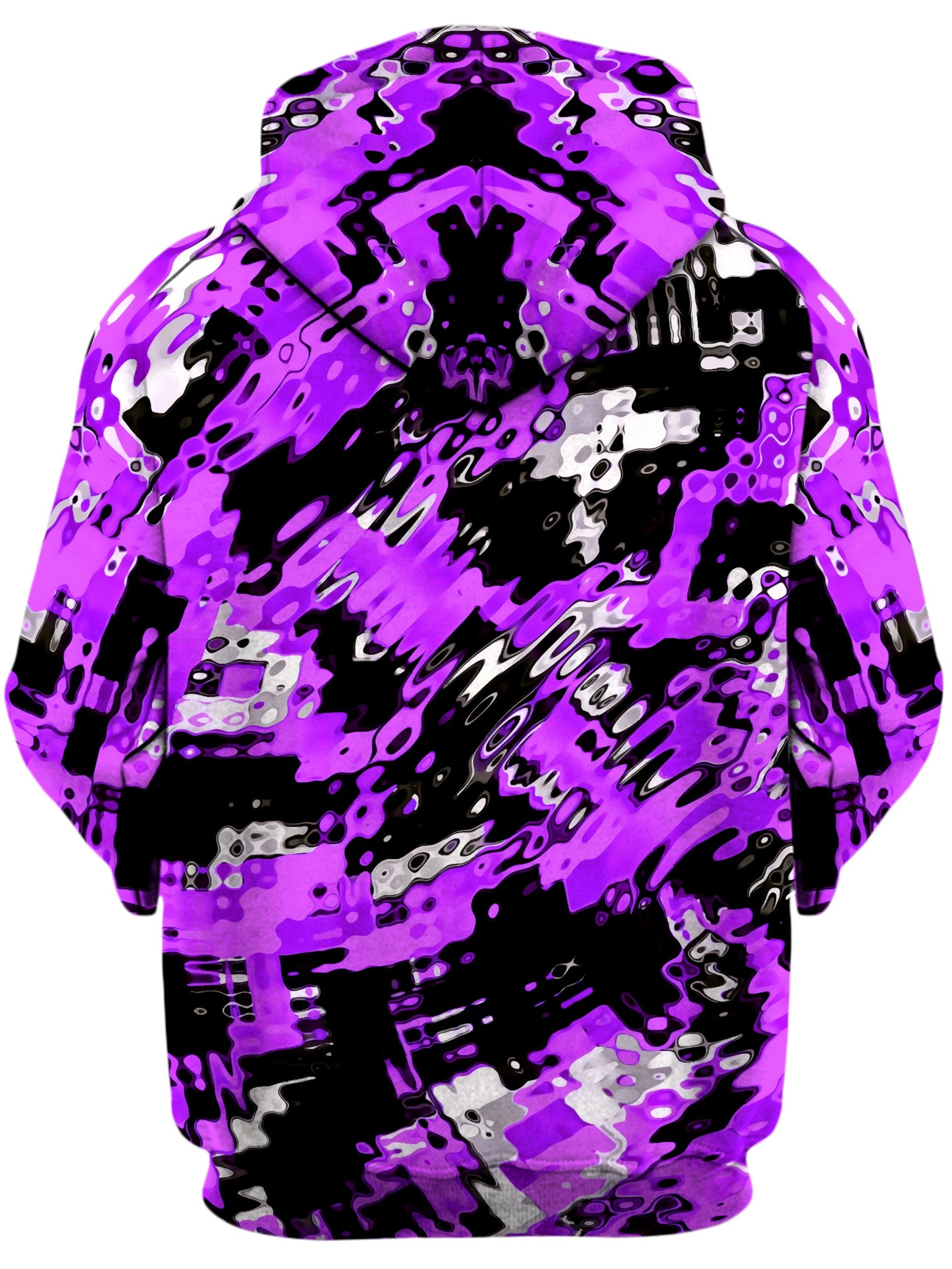 Purple Rave Drip Unisex Zip-Up Hoodie -Moonbestprint