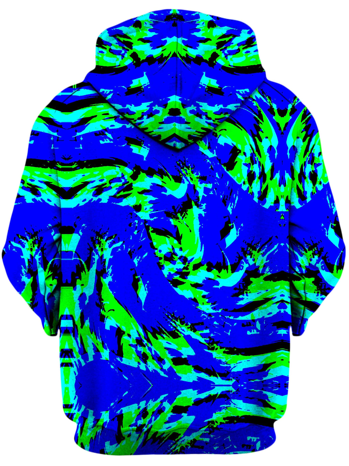 Sea Splatter Rave Graffiti Unisex Zip-Up Hoodie -Moonbestprint