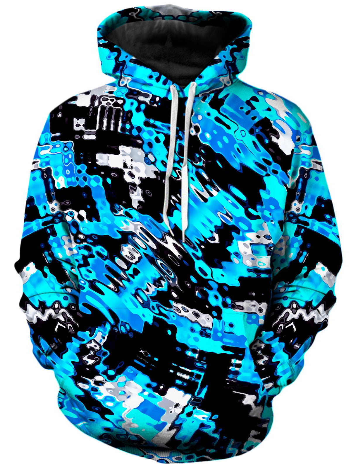 Aqua Rave Unisex Hoodie -Moonbestprint