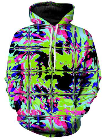 Blacklight Rave Glitch Unisex Hoodie -Moonbestprint