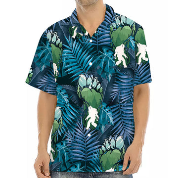 Bigfoot Blue Hawaiian Shirt – Moonbestprint