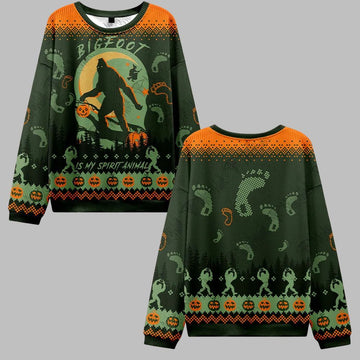 Bigfoot is My Spirit Animal Ugly Sweater 2026 Christmas - Moonbestprint