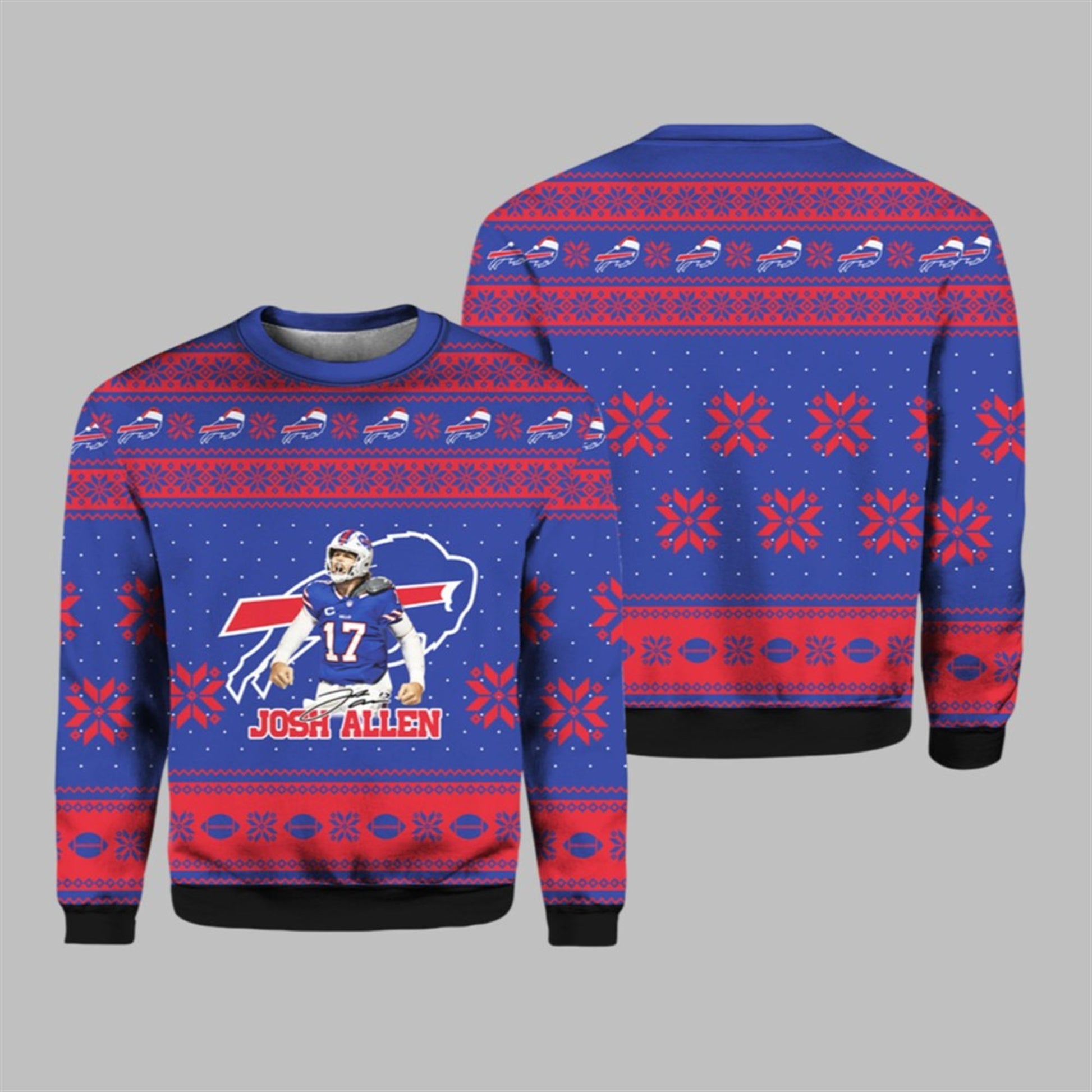 Bills Josh Allen 2026 Ugly Christmas Sweater - Moonbestprint