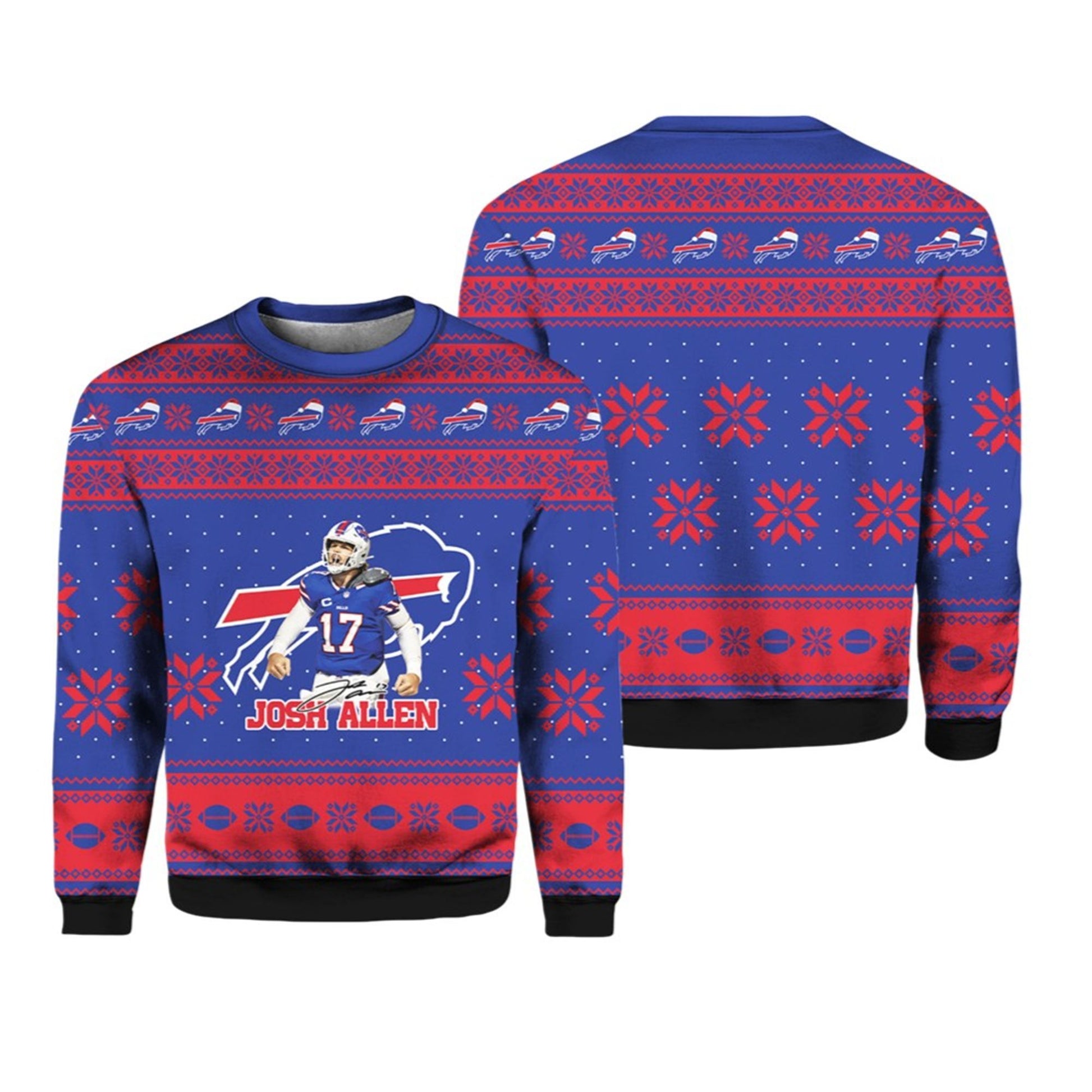 Bills Josh Allen 2026 Ugly Christmas Sweater - Moonbestprint