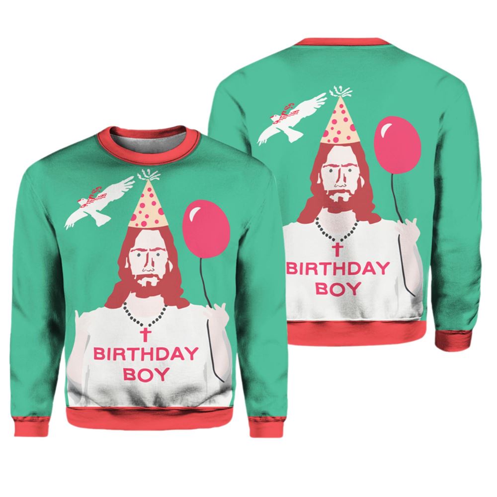 Birthday Boy Christmas Sweater - Moonbestprint