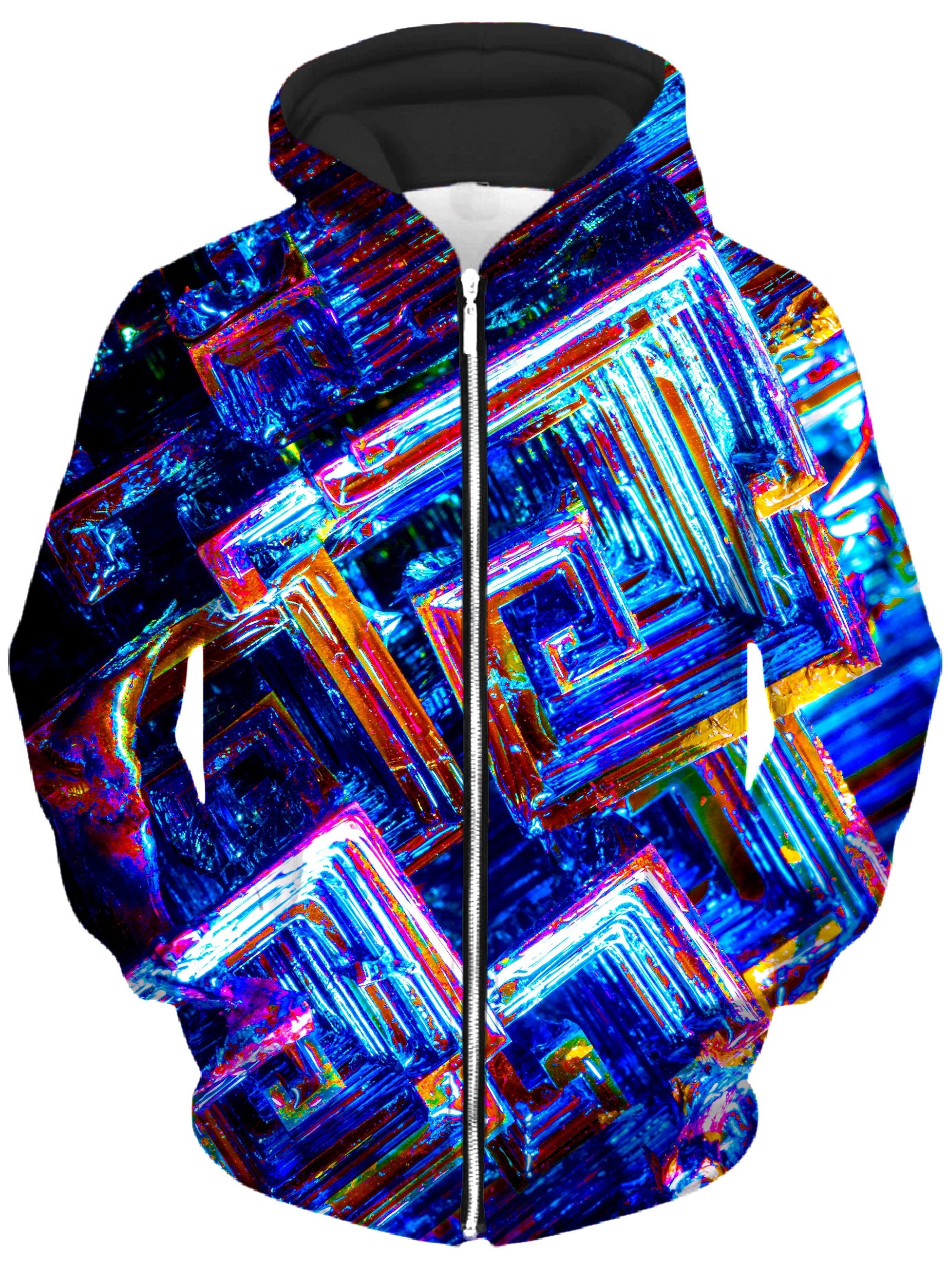 Bismuth Unisex Zip-Up Hoodie -Moonbestprint