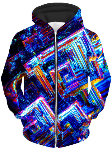 Bismuth Unisex Zip-Up Hoodie -Moonbestprint