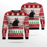 Black Cat What Ugly Christmas Sweater – Moonbestprint