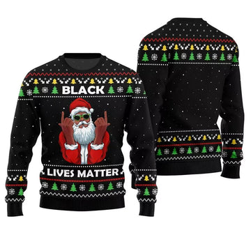 Black Lives Matter Ugly Christmas Sweater - Moonbestprint