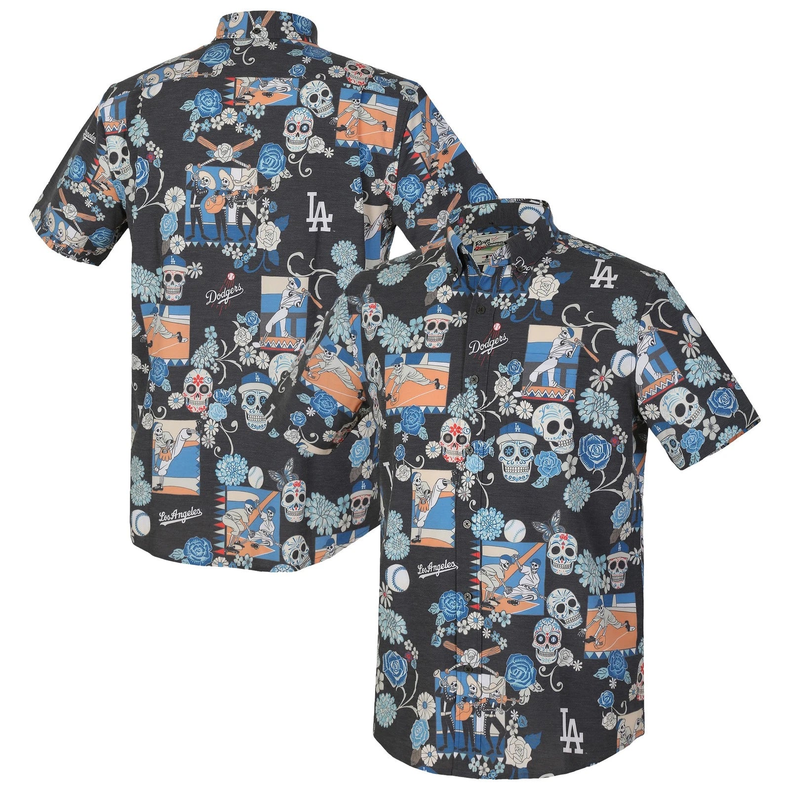 Black Los Angeles Dodgers Hawaiian Shirt – Moonbestprint