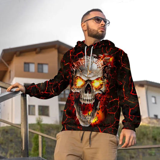 Blast Skull 3D Hoodie Moonbestprint