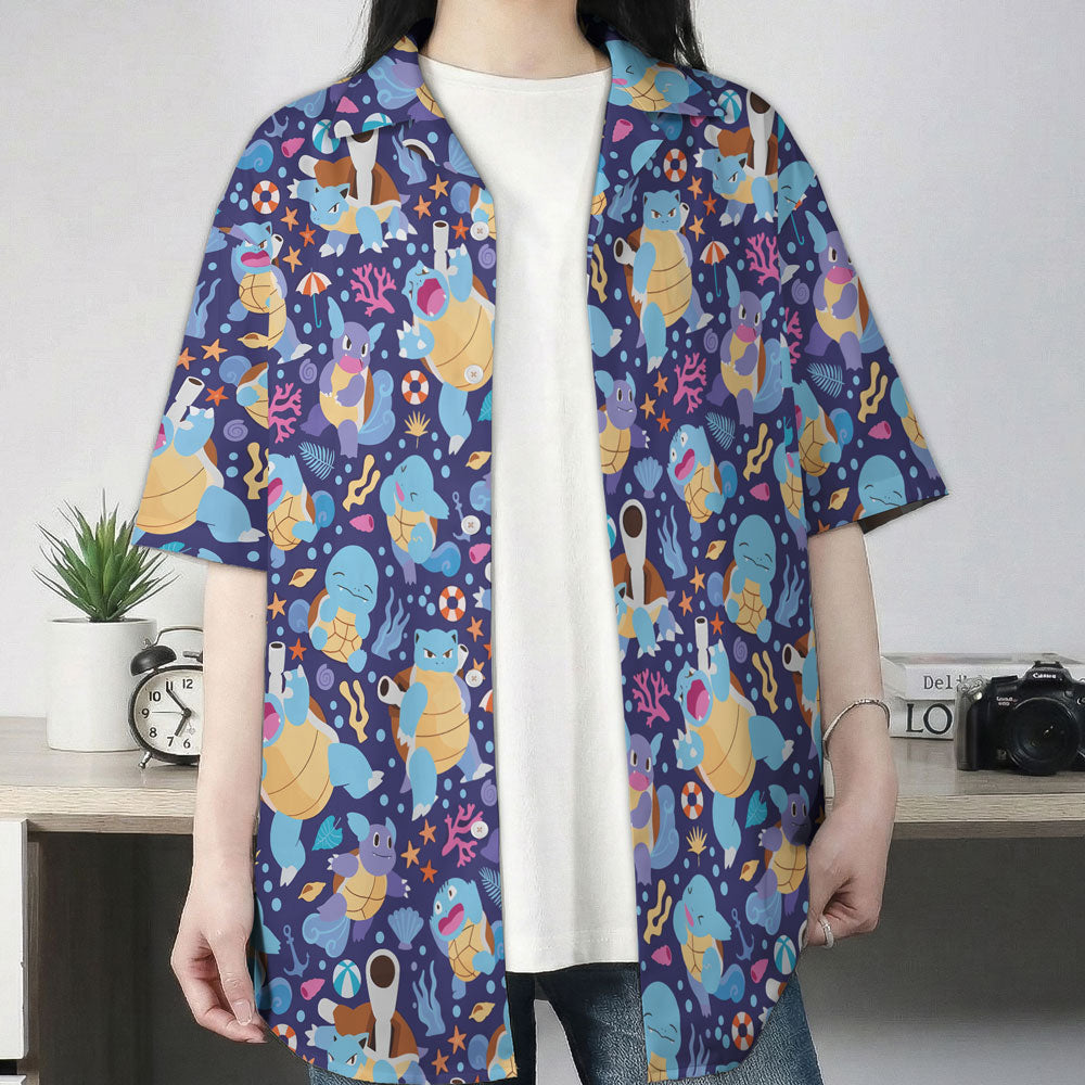 Blastoise Ocean Pattern Pokémon Hawaiian Shirt – Moonbestprint