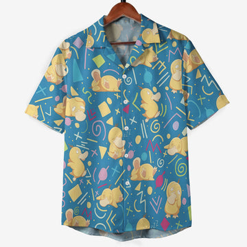 Psyduck Retro Pattern Pokémon Hawaiian Shirt – Moonbestprint