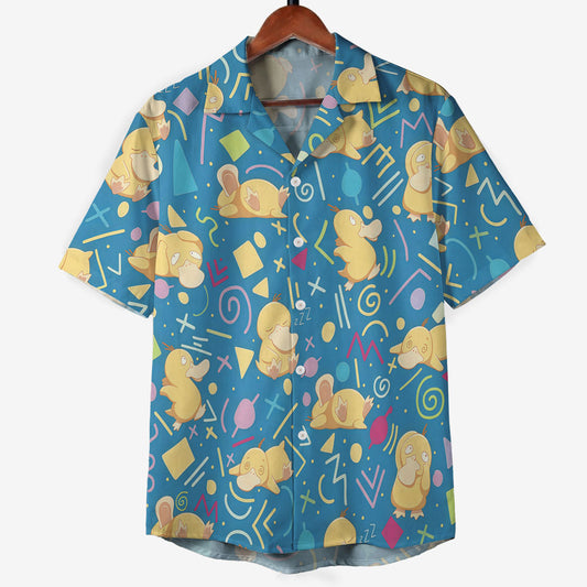 Psyduck Retro Pattern Pokémon Hawaiian Shirt – Moonbestprint