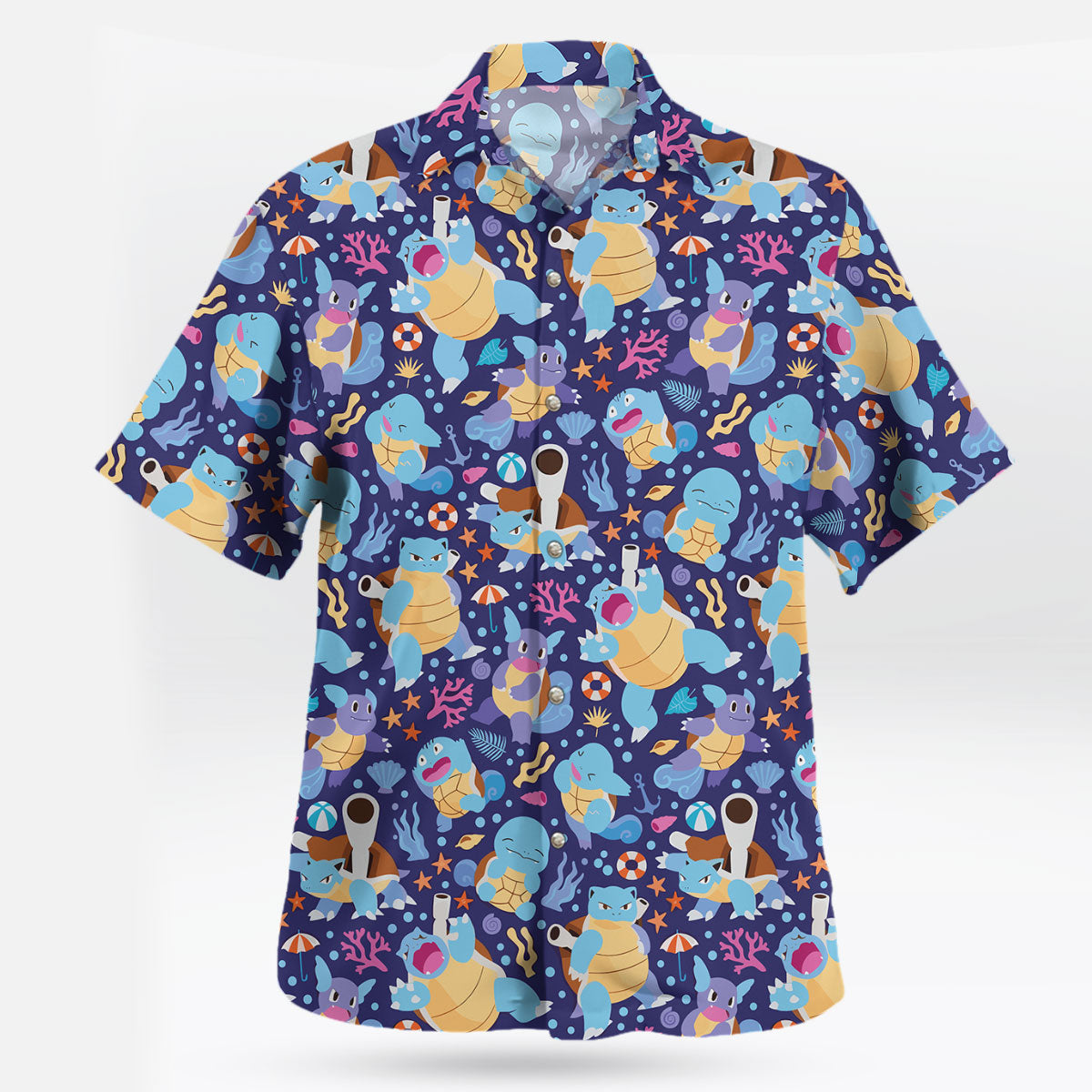 Blastoise Ocean Pattern Pokémon Hawaiian Shirt – Moonbestprint
