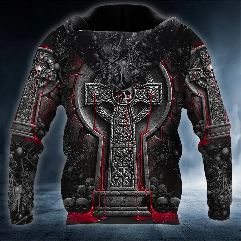 Bleeding Souls Black Skull 3D Hoodie Moonbestprint
