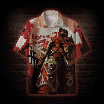Blood For The Blood God Hawaiian Shirt – Moonbestprint