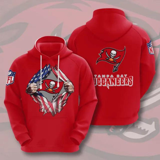 Blood Inside Me Heart Tampa Bay Buccaneers Football 3D Hoodie, NFL Hoodie Moonbestprint