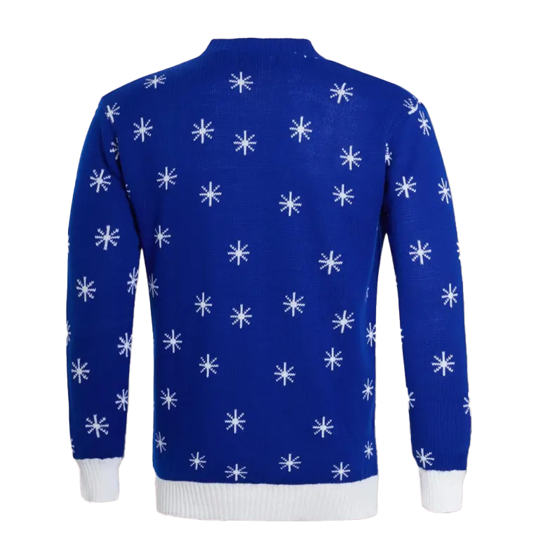 Blue Chelsea Snowman Ugly Christmas Sweater 2025 – Moonbestprint