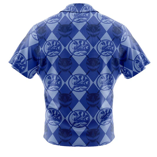 Blue Ranger Pattern Power Rangers Hawaiian Shirt - Moonbestprint