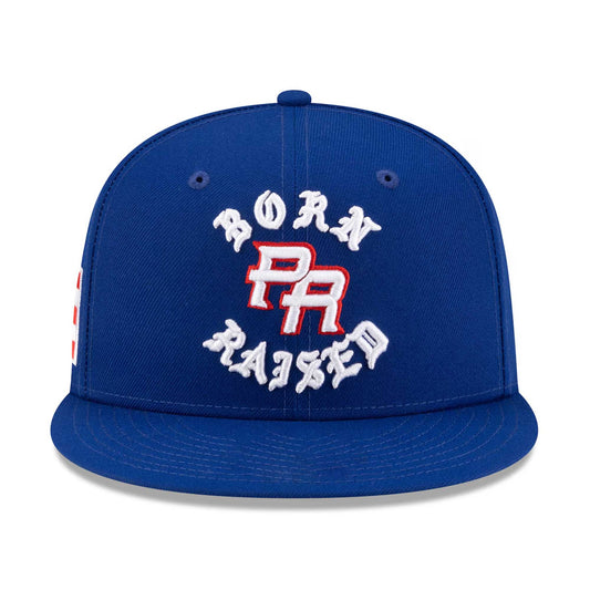 Born and Raised Puerto Rico World Baseball Classic Hat -Moonbestprint