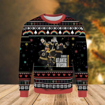 Boston Bruins Est 1924 Ugly Christmas Sweater, NHL Christmas Sweater Moonbestprint