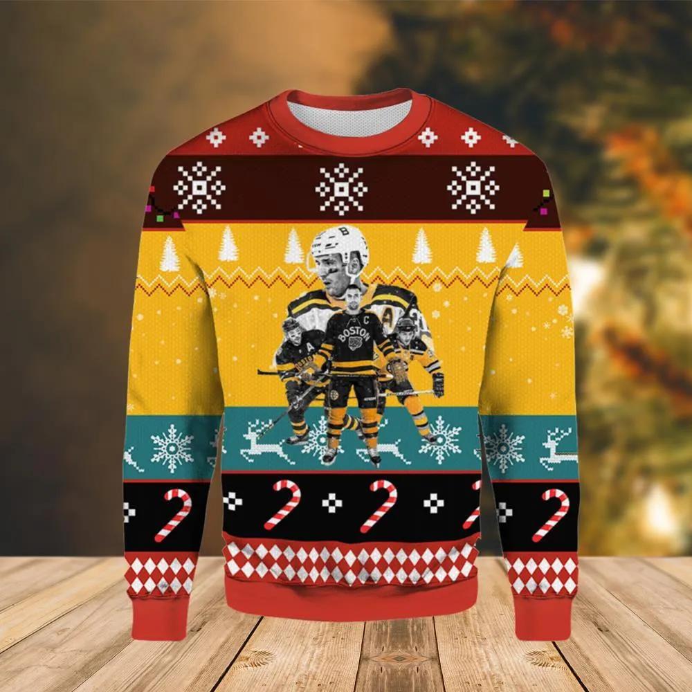Boston Bruins Tower Team Ugly Christmas Sweater, NHL Christmas Sweater Moonbestprint