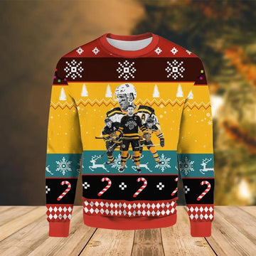 Boston Bruins Tower Team Ugly Christmas Sweater, NHL Christmas Sweater Moonbestprint