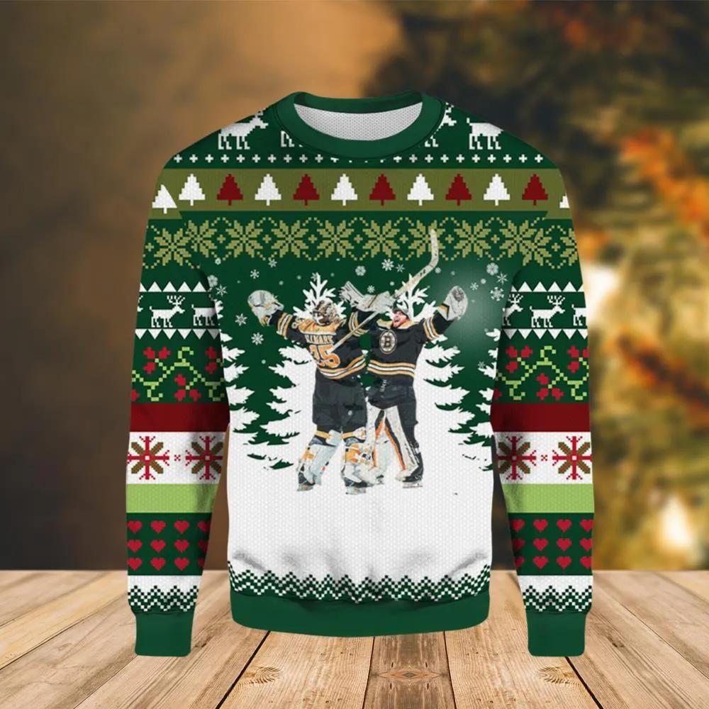 Boston Bruins Ugly Christmas Sweater, NHL Christmas Sweater Moonbestprint