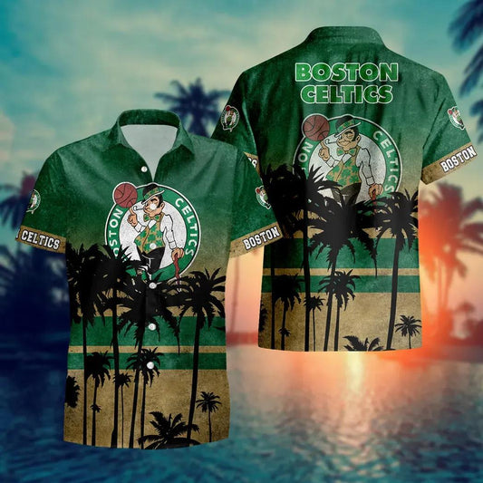 Boston Celtics Aloha Hawaiian Shirt, NCAA Hawaiian Shirt Moonbestprint
