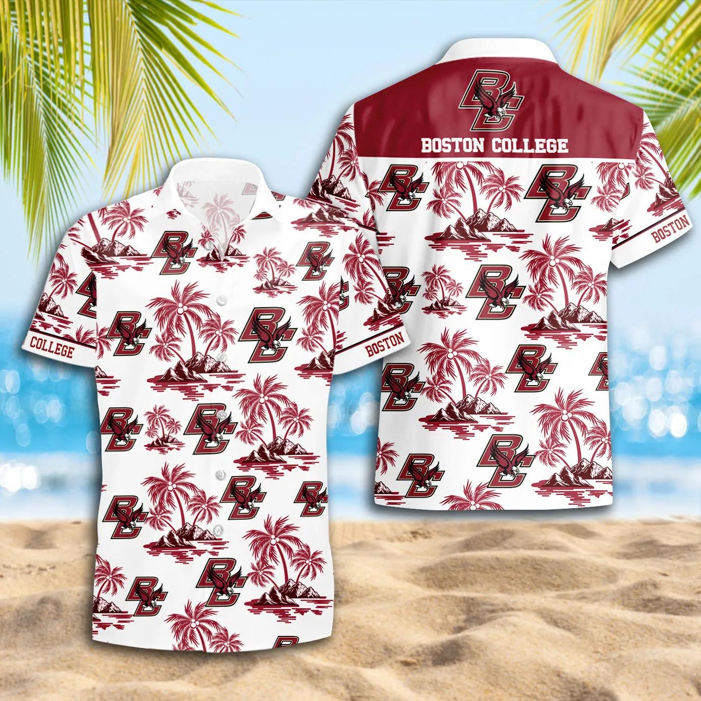 Boston College Eagles Hawaii Shirt, NCAA Hawaiian Shirt Moonbestprint