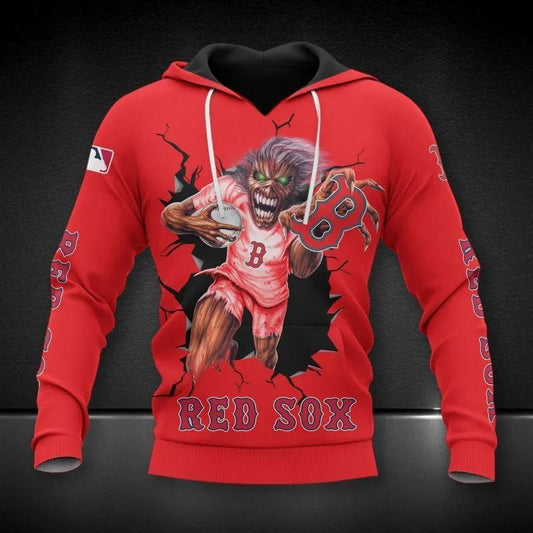 Boston Red Sox All Over Print Hoodie 1, MLB Hoodie Moonbestprint